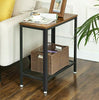 Vintage Industrial Side Table Style Small Slim Hallway Console Space Saving Unit