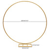 Gold 2M Round Hoop Balloon Arch Backdrop Flower Display Stand Wedding Frame DIY