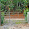 Galvanised Metal Field Farm Entrance Half Mesh Security Gate Fence Various Size