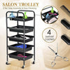 5 Layer Salon Hairdresser Barber Spa Beauty Storage Trolley Hair Roller Cart UK