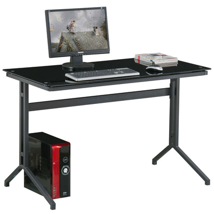 Glass Computer Desk for Home Office Compact Stable Piranha Capelin PC 17