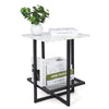 Small Bedside Table Cabinet Side End Table Nightstand Storage Organizer Stand