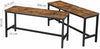 Industrial Dining Bench Set 2 Vintage Chair Rustic Metal Furniture Kitchen Seat