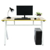 Computer Home Office Desk Corner Wood Metal Desktop Table PC Study Workstation