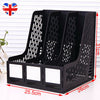 Office Filing Rack Holder A4 Document Letter Paper Storage 3 Tiers Plastic Shelf