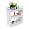 White Floating Wall Mount Bathroom Storage Rack Display Shelf Shower Caddy Unit