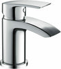 Modern Waterfall Bathroom Basin Sink Tap Mono Mixer Taps Faucet Chrome Brass