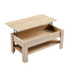 Wooden coffee table with storage lift top up drawer Desk Living Room Tea table