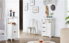 Bathroom Floor Cabinet Storage Unit 3 Drawers Hallway Living Room Bedroom White