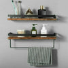 2PCS Industrial Vintage Chic Retro Wall Shelf Unit Storage Display Long Shelving