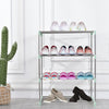 3 4 Tier Metal Shoe Rack Organiser Stainless Steel Stand Storage Shoe Racks
