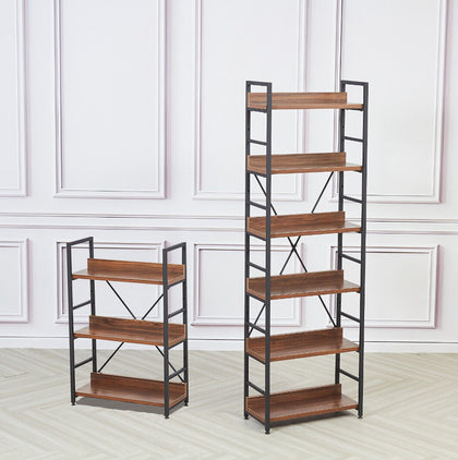 Modern 3 or 6-Tier Storage Shelf Ladder Bookshelf Display Stand Unit Rack Metal