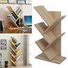 Tree Desktop Bookshelf Desk Bookcase Display Book Rack 3 Tier Organizer Storage