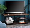Industrial TV Stand Vintage Retro Unit Storage Media Cabinet Rustic Metal Wood