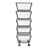 VEGETABLE FRUIT STORAGE 5 TIER KITCHEN STACKING STACKABLE BASKET RACK