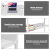 Computer Desk with 2-Tier Storage Shelves Home Office Study Table Workstation