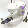 Portable Mini Electric Sewing Machine Stitch LED Light 2 Speed Foot Pedal Sewing