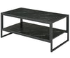 Industrial Coffee Table Modern Style Living Room Furniture Steel Frame Side End