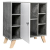 Bathroom Sink Storage Cabinet Under Free Standing With Shelves Furniture Grey