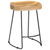 2x Solid Mango Wood Gavin Bar Stools Dining Room Chair Seat Multi Sizes