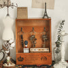 Retro Wall/Desktop Wooden Drawers Storage Cabinet Organiser Cosmetic Jewelry Box