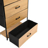3/4/6 Drawers Chest of Drawers Bedroom Storage Cabinet Fabric Organizer Unit Oak