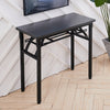 Industrial Style Metal Frame Desk Home Office Folding Computer Table Workstation