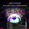 4X 3W LED Magic Ball Lamp USB Voice Activated DJ Stage Light Disco LAMP W Remote