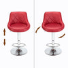 2Pc Bar Stools PU Leather Kitchen Swivel Gas Lift Stools Breakfast Pub Chairs UK