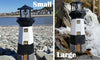 SOLAR POWERED LIGHTHOUSE ROTATING LED GARDEN LIGHT HOUSE DECOR