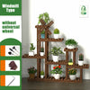 Multi Tier Flower Rack Plant Pot Stand Wood Shelves Bonsai Display Shelf Indoor