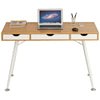 Computer Laptop Writing Work Desk Table w Drawers Retro Style Piranha Coley