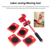 Heavy Furniture Roller Set Shifter Lifter Wheels Mover Easy Moving Slider Tool