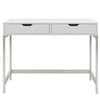 COMPUTER DESK WITH 2 STORAGE DRAWERS HOME OFFICE STUDY WRITING DESK WOODEN TABLE