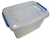 Plastic Storage Box Clear Boxes with Lids Clip Locking Large Store Home Office