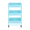 3 Tier Kitchen Trolley Cart Slim Rolling Cart Shelf Utility Storage Organizer