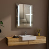 LED Bathroom Mirror Light Illuminated Demister Pad Touch Control Wall Mount IP44