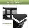 Small Computer Desk PC Laptop Table w/ 2 Shelves Home Office Study Workstation