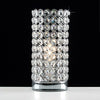 Modern Touch Table Lamp 23cm Genuine Crystal Dimmer Chrome Lounge Light Home