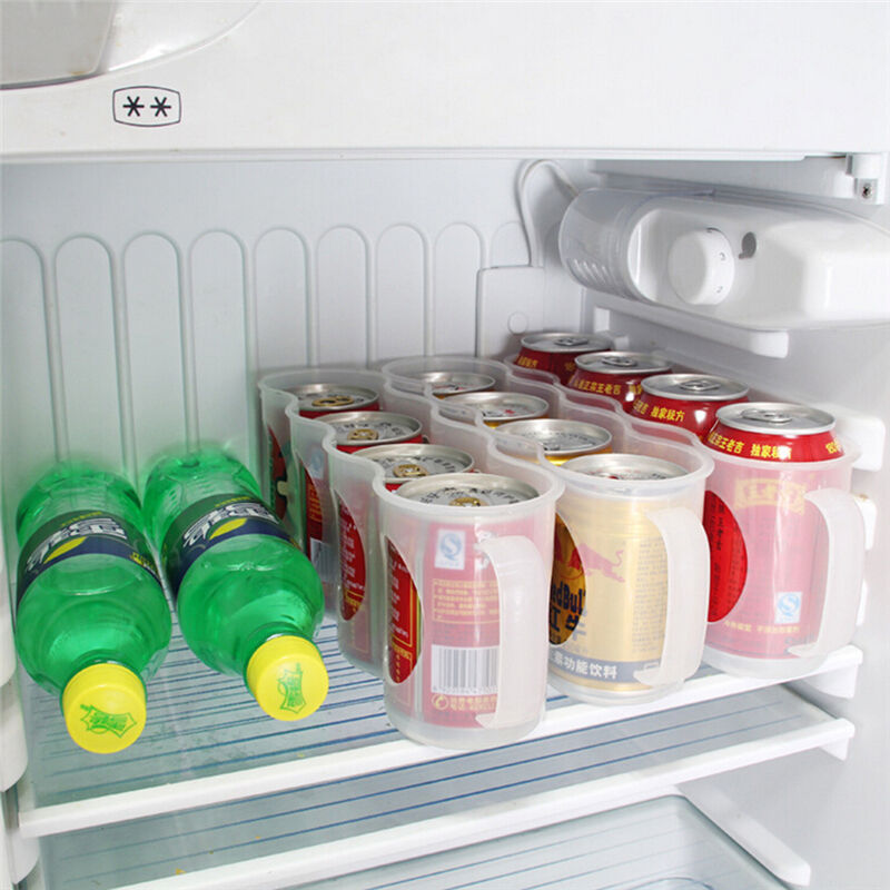 Kitchen Accessories Fridge Beverage Can Space-saving Organizer Storage Box FK*I4