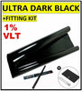 CAR WINDOW TINT FILM TINTING SUPER DARK BLACK LIMO 1% 76cm x 6M High Quality