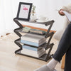 4Tier Z Shape Shoe Rack Assembled Shelf Storage Organiser Flower Pot Display UK