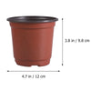 50/100 Pcs 9/10/12CM Plastic Garden Patio Plant Flower Pot Bottom Holes Resuable