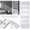 24 Pockets Over Door Hanging Shoe Rack Storage Hanger Holder Organiser Tidy UK