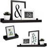 Set of 3 Floating Wall Shelves Picture Ledge Display Rack Book Hanging Shelf