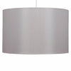 Grey and Copper Faux Silk Easy Fit Ceiling Light Shade 25cm Drum Pendant