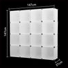 16-Cube Plastic Wardrobe Cupboard Organizer Storage Clothes Closet Shoes Rack UK