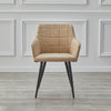 2 Pcs Dining Chairs Armchair PU / Velvet Kitchen Dining Room Restaurant Office