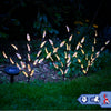 LED SOLAR 3 Pcs GARDEN OUTDOOR DECOR ORNAMENTAL TREE LEAF LIGHTS WEDDING PARTY