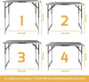 Portable Folding Table Camping Outdoor Garden Picnic Festival Fishing BBQ Patio